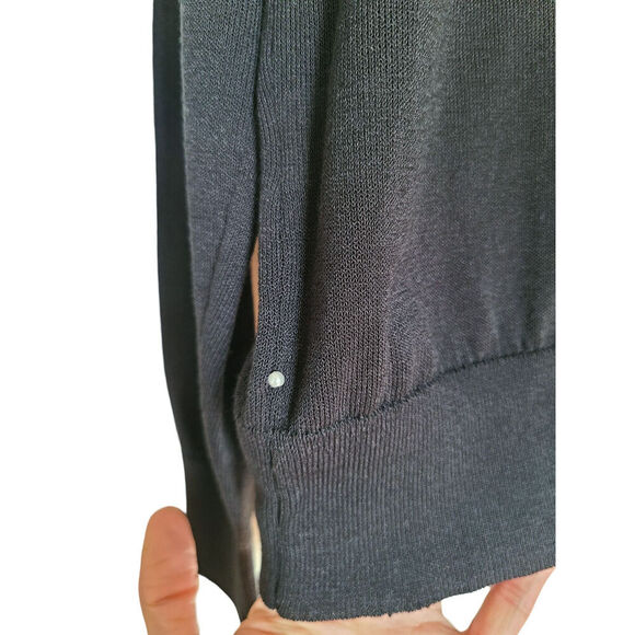 Pearl by Lela Rose Collared Knit Long Sleeve Top Size Small - Picture 5 of 6